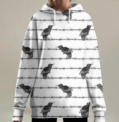 Колючка, Hoodie Long Oversize 3D