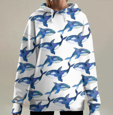 Косатки, Hoodie Long Oversize 3D