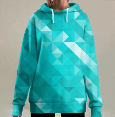 Кристальная геометрия, Hoodie Long Oversize 3D