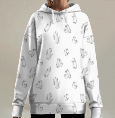 Кристаллы, Hoodie Long Oversize 3D