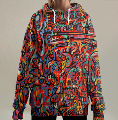 Мороз, Hoodie Long Oversize 3D