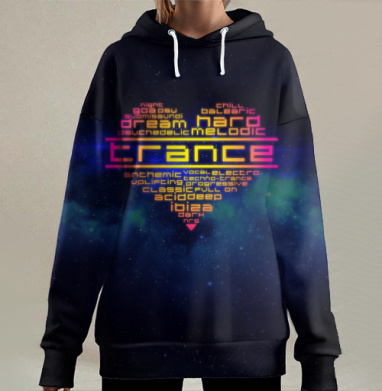 Мы любим транс, Hoodie Long Oversize 3D