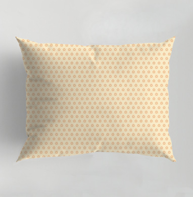 Элегантный ретро орнамент Geometric Gear Pattern / Узор из шестерёнок, Подушка декоративная 50х70 см