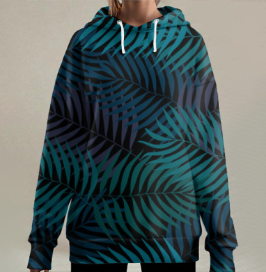 Ночь в джунглях, Hoodie Long Oversize 3D