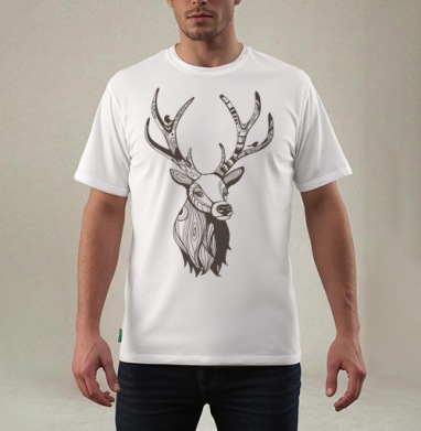 OhDeer / О, олень, Футболка мужская REGULAR белая