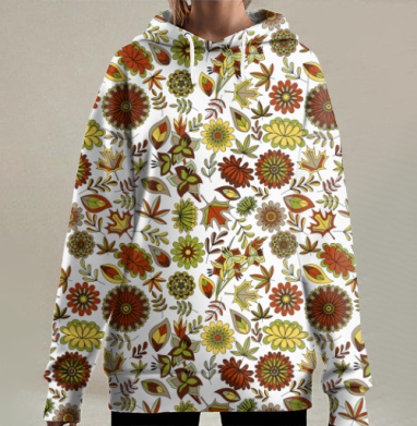 Осенний, Hoodie Long Oversize 3D