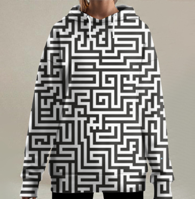 Поиск половины, Hoodie Long Oversize 3D