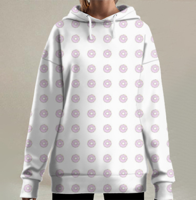 Пончик, Hoodie Long Oversize 3D