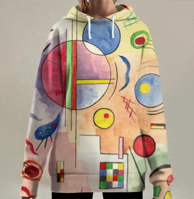 Привет Кандинскому два, Hoodie Long Oversize 3D