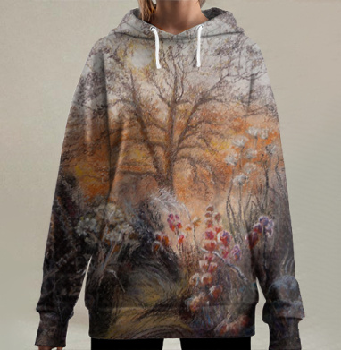 Раннее утро, Hoodie Long Oversize 3D