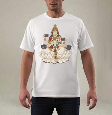 Saraswati / Сарасвати, Футболка мужская REGULAR белая