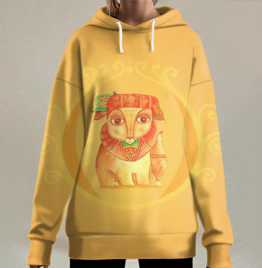 Сказочный Зверь, Hoodie Long Oversize 3D