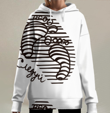 Черные Следы Времени На Ступнях Следуй, Hoodie Long Oversize 3D