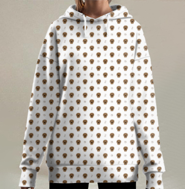 Собака, Hoodie Long Oversize 3D