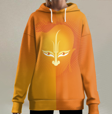 Солнечный Шива, Hoodie Long Oversize 3D