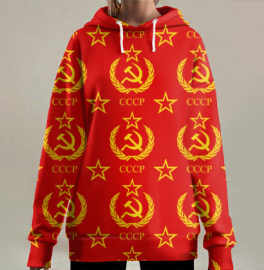 СССР символика, Hoodie Long Oversize 3D