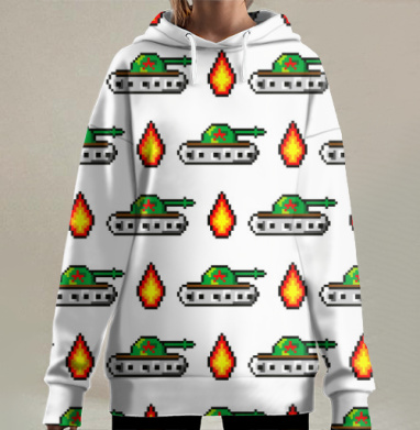 Танчики, Hoodie Long Oversize 3D