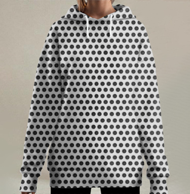Тиснение стальное, Hoodie Long Oversize 3D