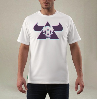 TRIANGLE SKULL BULL / Череп быка в треугольнике - Лавка странностей от Мимико
