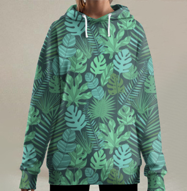 Тропикэл плантэйшн, Hoodie Long Oversize 3D