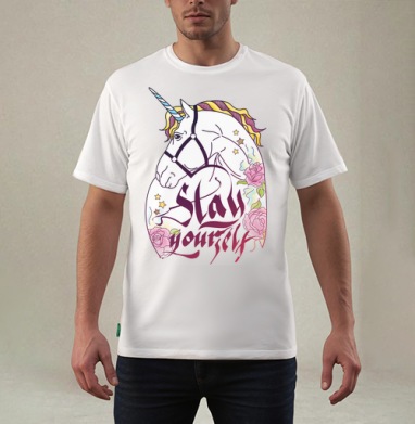 unicorn / Единорог, Футболка мужская REGULAR белая
