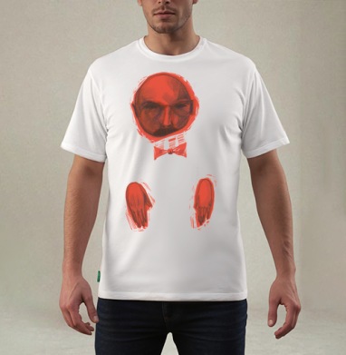Усатый, Футболка мужская REGULAR белая