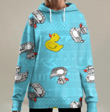 Уточки, Hoodie Long Oversize 3D