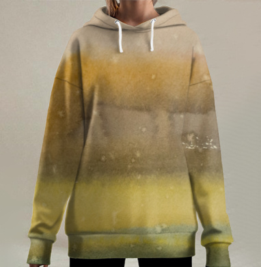 Уютная осень, Hoodie Long Oversize 3D