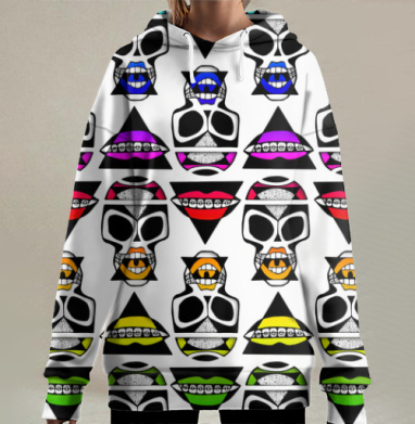 Вечная Улыбка, Hoodie Long Oversize 3D