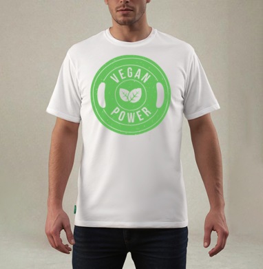 Логотип Vegan Power — Веганская сила и спорт - GO VEGAN!