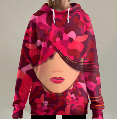 Весна, Hoodie Long Oversize 3D