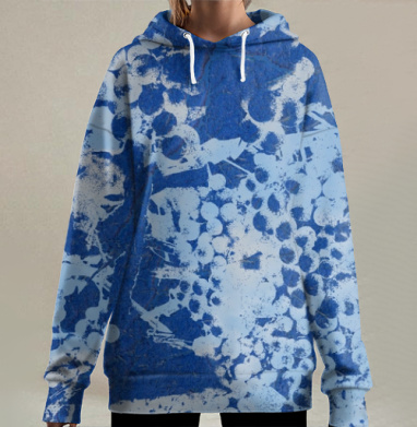 Виноградное плодородие, Hoodie Long Oversize 3D