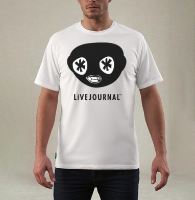 Логотип LiveJournal Живой Журнал ЖЖ, Футболка мужская REGULAR белая