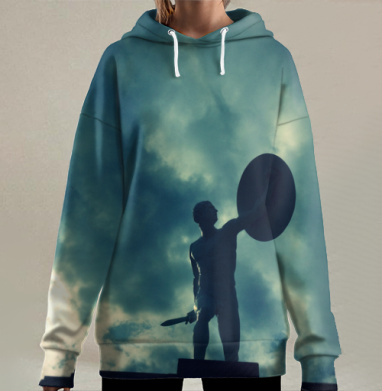 Воин, Hoodie Long Oversize 3D