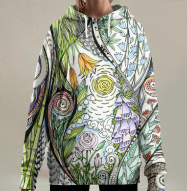 Воспоминание о лете, Hoodie Long Oversize 3D