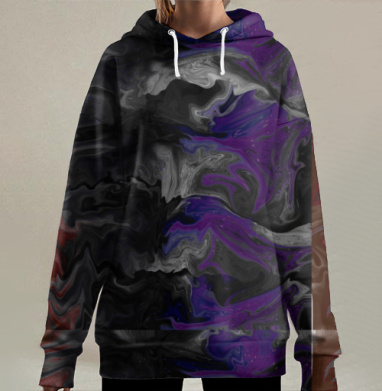 Вселенский космос, Hoodie Long Oversize 3D