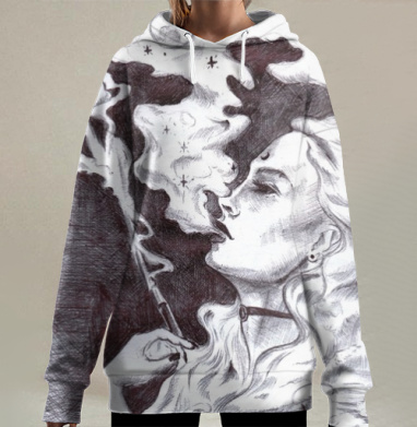 Выдох, Hoodie Long Oversize 3D