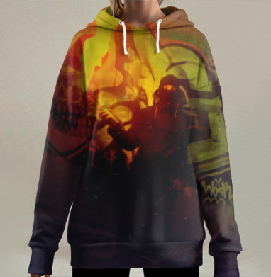Хала вандала, Hoodie Long Oversize 3D