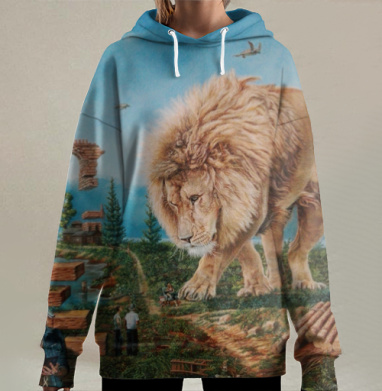 Зависла в фотошопе, Hoodie Long Oversize 3D