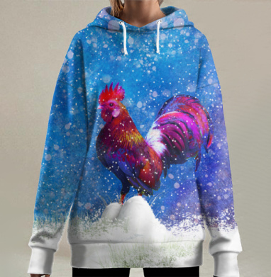 Зима пришла, Hoodie Long Oversize 3D