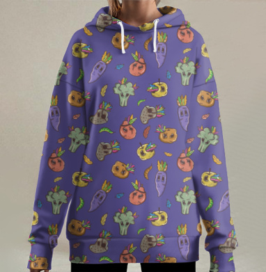 Ран Веган, Hoodie Long Oversize 3D
