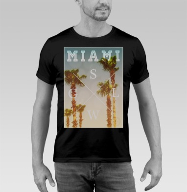 Miami - Футболка мужская SLIM чёрная, страница 12