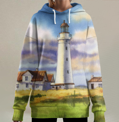 Датский маяк, Hoodie Long Oversize 3D