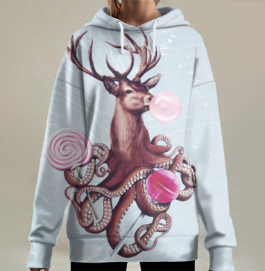 Октолень, Hoodie Long Oversize 3D