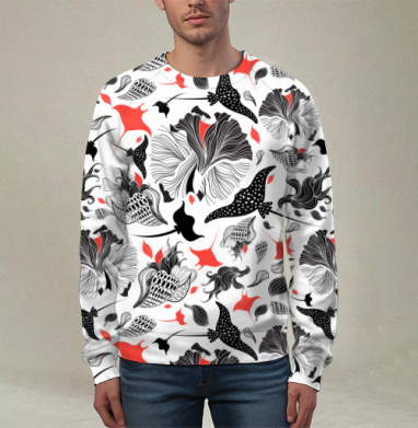 Скаты и миры, Свитшот мужской 3D