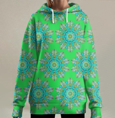 Мандала льда, Hoodie Long Oversize 3D