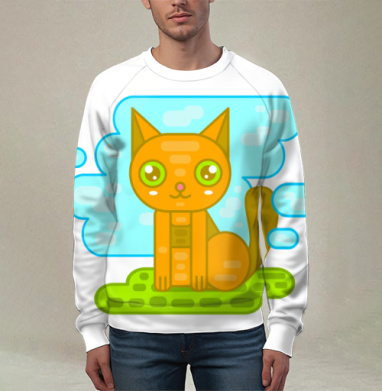 Рыжий котенок, Свитшот мужской 3D