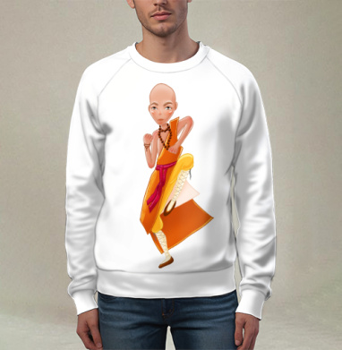 Маленький отважный мастер Shaolin Monk / Шаолиньский монах кунг-фу, Свитшот мужской 3D