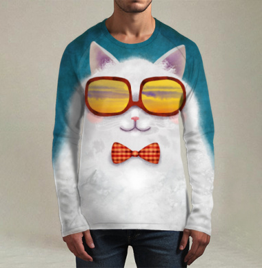Котофей, Футболка мужская лонгслив 3Д