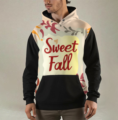 Осенние листья мягко падают под Sweet Fall, Толстовка мужская Regular 3D